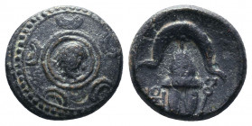 KINGS of MACEDON. Ale.ander III ‘the Great’. 336-323 BC. Æ..

Weight: 3,94 gr
Diameter: 17 mm