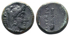 KINGS of MACEDON. Ale.ander III ‘the Great’. 336-323 BC. Æ..

Weight: 6,99 gr
Diameter: 16 mm