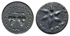 Cilicia. Soloi-Pompeiopolis circa 66-27 BC.
Bronze Æ..

Weight: 2,86 gr
Diameter: 15 mm