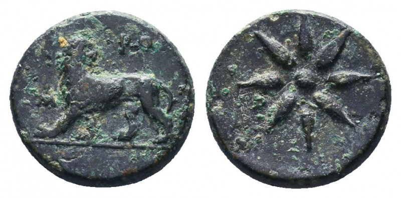 IONIA. Miletos. Time of Mausolus (377-353 BC). Ae. Aphobetos, magistrate..

We...