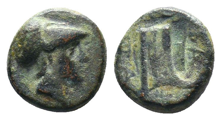 Macedonian Kingdom. Demetrios I Poliorketes. 306-283 B.C. Æ..

Weight: 1,74 gr...