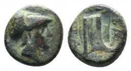 Macedonian Kingdom. Demetrios I Poliorketes. 306-283 B.C. Æ..

Weight: 1,74 gr
Diameter: 11 mm