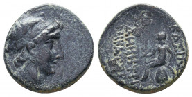 SELEUKID KINGS of SYRIA. Demetrios II Nikator. First reign, 146-138 BC. Æ. Antioch on the Orontes mint..

Weight: 4,63 gr
Diameter: 18 mm