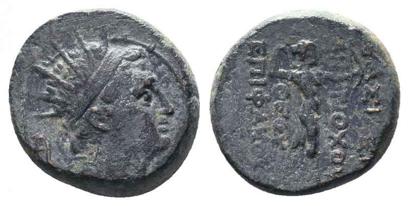 Seleukid Kingdom. Antiochos IV Epiphanes. 175-164 B.C. Æ. Perhaps Akko-Ptolmaïs....