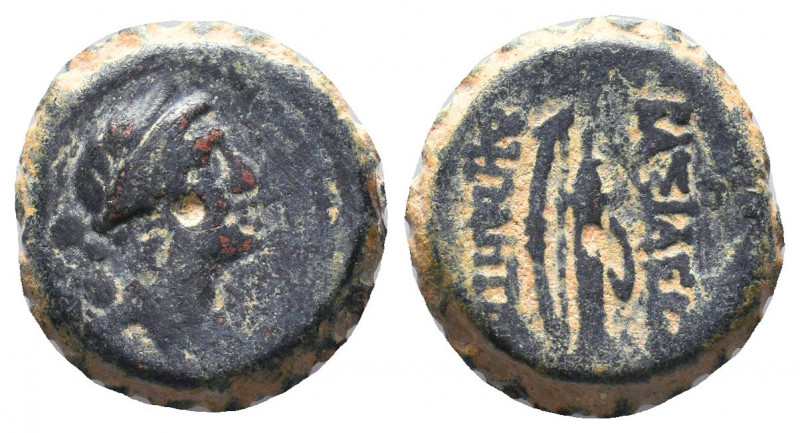 Seleukid Kingdom. Demetrios I Soter 162-150 BC. Serrate Æ..

Weight: 7,98 gr
...