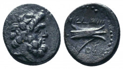 Phoenicia, Arados Æ..

Weight: 3,13 gr
Diameter: 16 mm