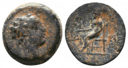 Seleukid Kingdom. Antiochos IV Epiphanes. 175-164 B.C. Æ..

Weight: 5,83 gr
Diameter: 19 mm
