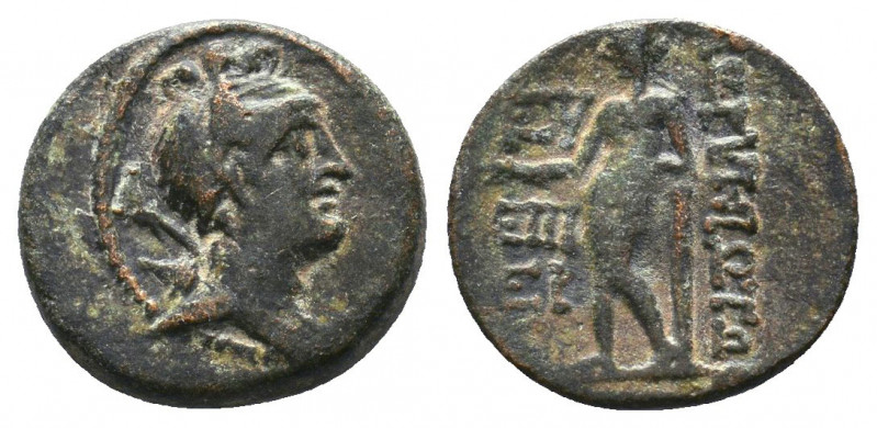 CILICIA, Korykos. 1st century BC. Æ..

Weight: 3,02 gr
Diameter: 15 mm