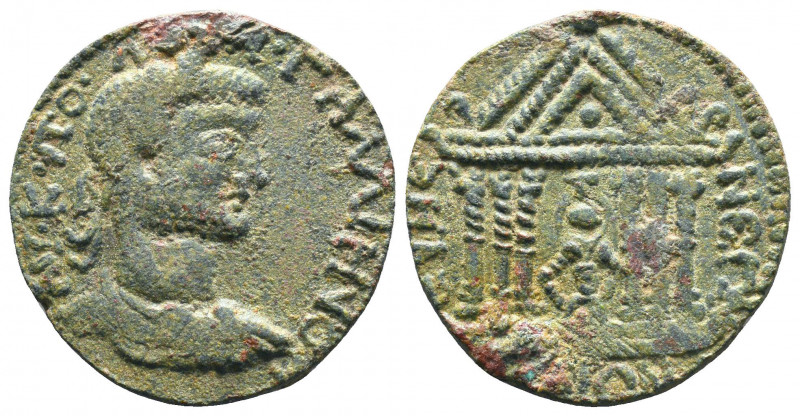 PHRYGIA, Eumeneia. Gallienus. AD 253-268. Æ . Laureate, draped, and cuirassed bu...