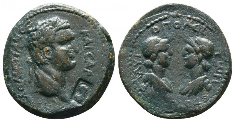 CILICIA, Flaviopolis. Domitian. 81-96 AD. Æ. Dated year 17 (89/90 AD). Laureate ...