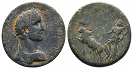 CILICIA, Olba. Antoninus Pius. 138-161 AD. Æ . Obverse: ΑVΤΟΚΡΑΤΩΡ ΑΝΤΩΝƐΙΝΟϹ; laureate-headed bust of Antoninus Pius wearing cuirass and paludamentum...