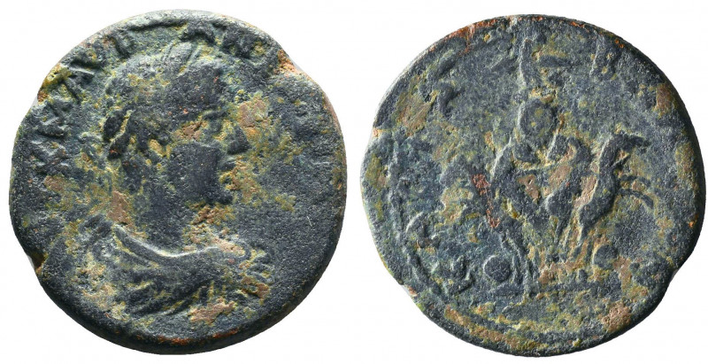 Elagabalus of Hierapolis-Kastabala, Cilicia. AD 218-222. Ae. Laureate, draped, a...