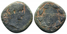 Augustus Æ As of Antioch, Syria. c. 27 - c. 5 BC. Bare head r. / AVGVSTVS within wreath. McAlee 190..

Weight: 8,70 gr
Diameter: 24 mm