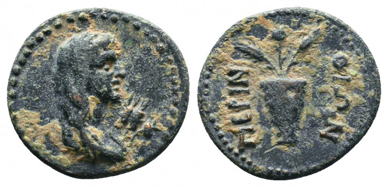 THRACE. Perinthus. Pseudo-autonomous (2nd century). Ae.
Obv: Veiled and draped ...