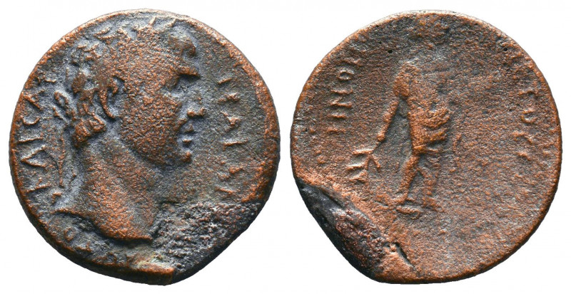 Trajan (AD 98-117). AE .

Weight:5,37 gr
Diameter:22 mm