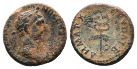 Seleucis and Pieria. Antioch. Trajan AD 98-117. Semis AE.

Weight: 2,77 gr
Diameter:17 mm
