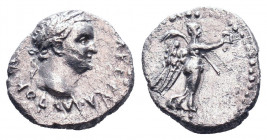 Vespasian AR Hemidrachm of Caesarea, Cappadocia. AD 69-79. [AYTO]KP KAICAP [OYECΠA]CIANOC CEBA, laureate head right / Nike advancing right, holding wr...