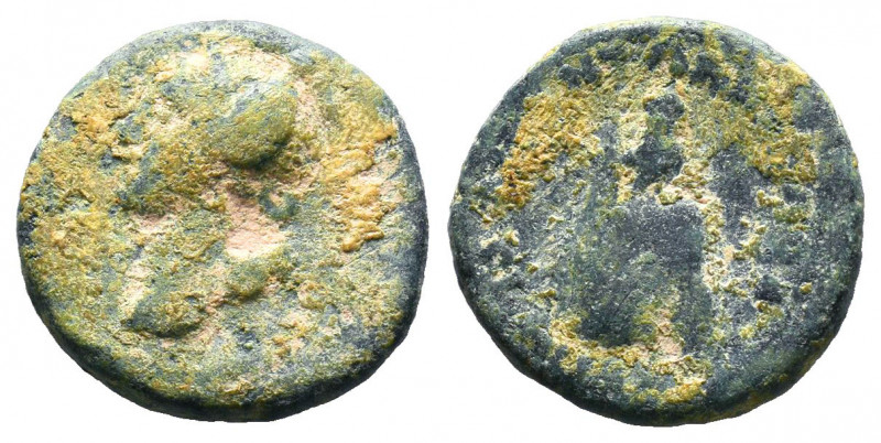 Pseudo-autonomous. AD (54-96). Ae .

Weight: 4,27 gr
Diameter:18 mm