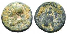 Pseudo-autonomous. AD (54-96). Ae .

Weight: 4,27 gr
Diameter:18 mm