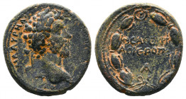 SYRIA, Cyrrhestica. Hierapolis. Marcus Aurelius. AD 161-180. Æ .

Weight: 10,16 gr
Diameter:22 mm