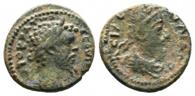 MESOPOTAMIA. Edessa. Septimius Severus, with Abgar VIII, 193-211. AE .

Weight: 3,66 gr
Diameter: 19 mm