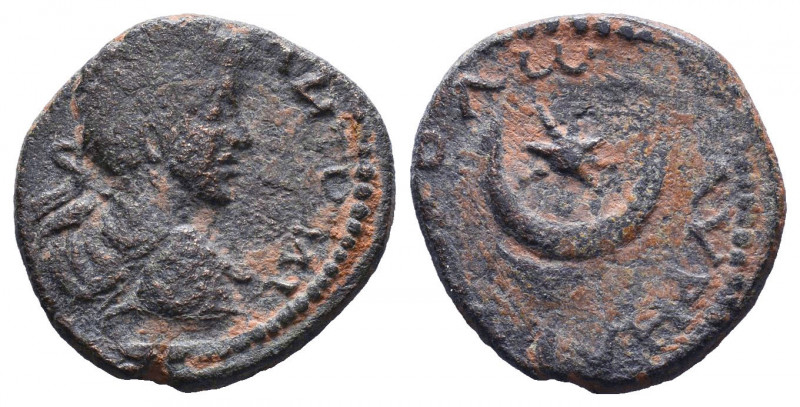 Mesopotamia, Edessa. Caracalla. A.D. 198-217. Æ .

Weight:4,57 gr
Diameter:19...