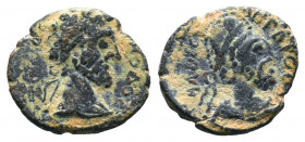 MESOPOTAMIA. Edessa. Septimius Severus, with Abgar VIII, 193-211. AE .

Weight: 1,68 gr
Diameter:14 mm