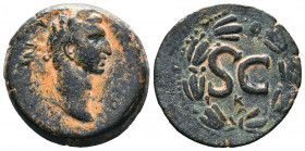 SYRIA. Seleucis and Pieria. Antioch. Nerva (96-98). Ae.
Obv: IMP CAESAR NERVA AVG III COS.
Laureate head right.
Rev: Large S C; Θ below; all within...
