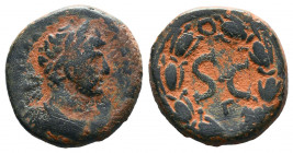 Syria, Seleucis and Pieria. Antiochia ad Orontem. Hadrian. A.D. 117-138. AE .

Weight: 6,19 gr
Diameter: 20 mm