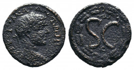 Elagabalus Æ of Antioch, Syria. AD 218-222..

Weight:4,13 gr
Diameter: 19mm
