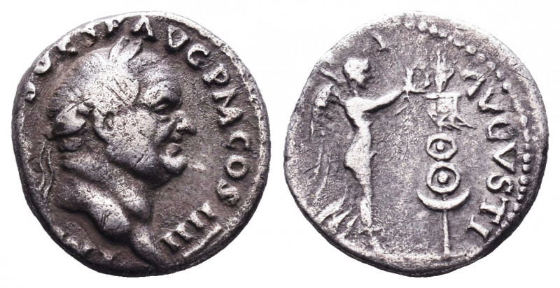 Vespasianus (69-79 AD). AR Denarius .

Weight: 3,26 gr
Diameter:17 mm