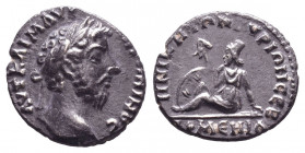 Marcus Aurelius , as Caesar (139-161 AD). AR Denarius .

Weight: 2,69 gr
Diameter:15 mm