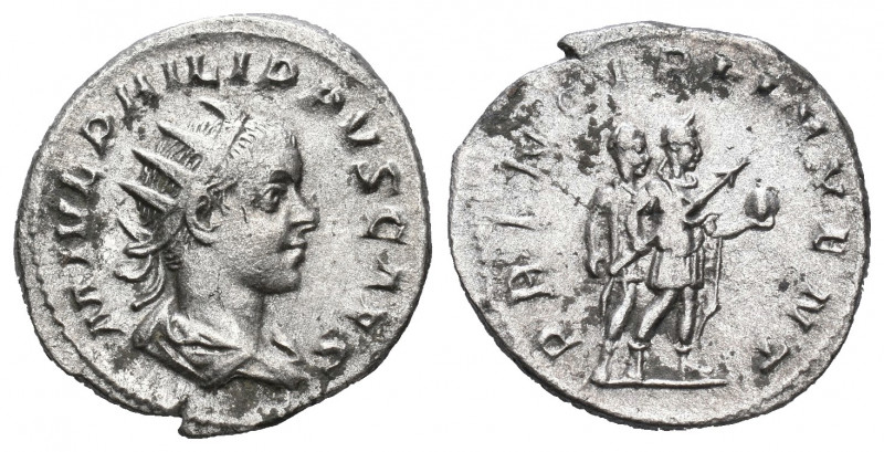 Philip II, as Caesar AD 244-246. Struck AD 245. Rome Antoninianus AR.

Weight:...