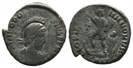 Theodosius I. A.D. 379-395. A.

Weight: 5,3 gr
Diameter: 22 mm