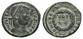 Licinius I AD 308-324. Follis Æ.

Weight: 2,48 gr
Diameter: 18 mm
