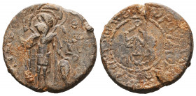 Byzantine Lead Seals, 7th - 13th Centuries.

Weight:30 gr
Diameter: 29 mm