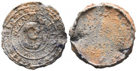 Byzantine Lead Seals, 7th - 13th Centuries.

Weight: 28,70 gr
Diameter:40 mm