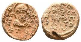 Byzantine Lead Seals, 7th - 13th Centuries.

Weight:12,39 gr
Diameter:19 mm