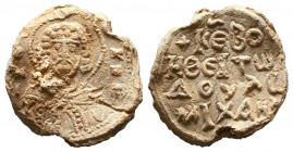 Byzantine Lead Seals, 7th - 13th Centuries.

Weight:6,99 gr
Diameter:22 mm