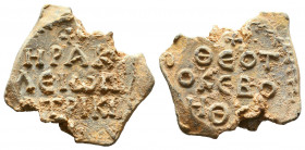 Byzantine Lead Seals, 7th - 13th Centuries.

Weight:10,66 gr
Diameter:24 mm