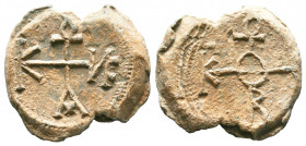 Byzantine Lead Seals, 7th - 13th Centuries.

Weight:14,28 gr
Diameter:24 mm
