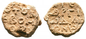 Byzantine Lead Seals, 7th - 13th Centuries.

Weight:8,45 gr
Diameter:19 mm
