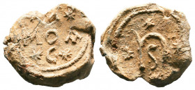 Byzantine Lead Seals, 7th - 13th Centuries.

Weight:12,60 gr
Diameter:22 mm