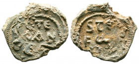 Byzantine Lead Seals, 7th - 13th Centuries.

Weight:9,65 gr
Diameter:23 mm