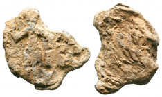Byzantine Lead Seals, 7th - 13th Centuries.

Weight:10,44 gr
Diameter:21 mm