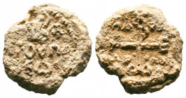 Byzantine Lead Seals, 7th - 13th Centuries.

Weight:14,45 gr
Diameter:23 mm
