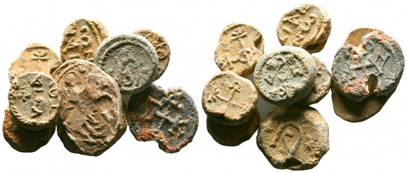 Byzantine Lead Seal Lot, 7th - 13th Centuries.

Weight:lot gr
Diameter: mm