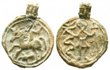 Byzantine or Crusaders Lead Amulet, 7th - 13th Centuries.

Weight:7,87 gr
Diameter:24 mm