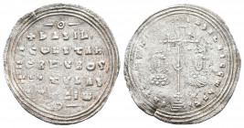 Basil II & Constantine VIII
Miliaresion. Constantinople, 989-1025. BN – cf. 10. DO 20a. Sear 1812. .

Weight:2,62 gr
Diameter:28 mm