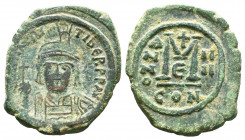 Mauricius Tiberius (582-602 AD). AE Follis.

Weight: 12,54 gr
Diameter: 30 mm
